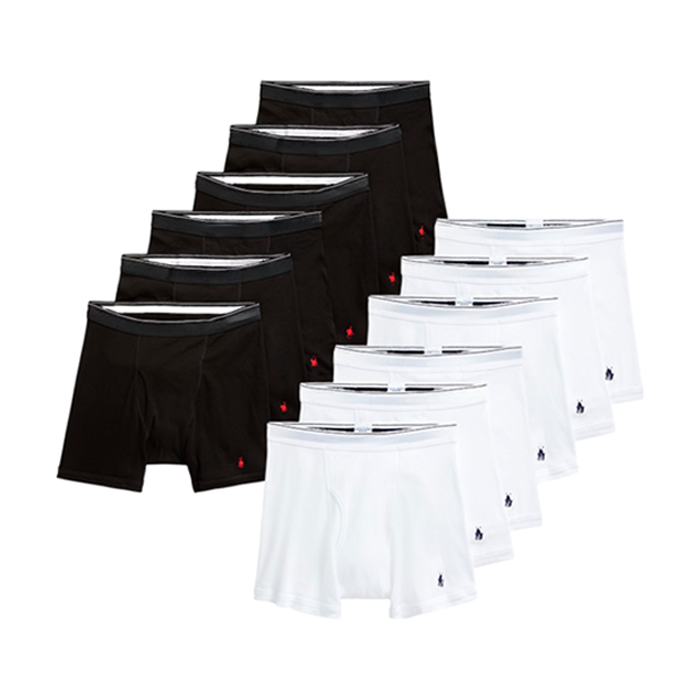 Cotton Wicking Boxer Brief 12-Pack