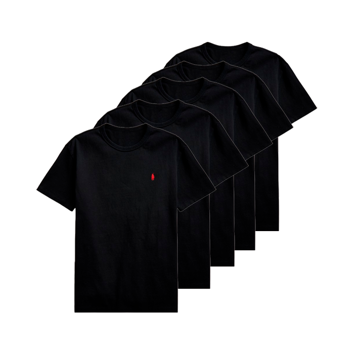 5-Pack Men's Classic Fit Crew Neck T-Shirt